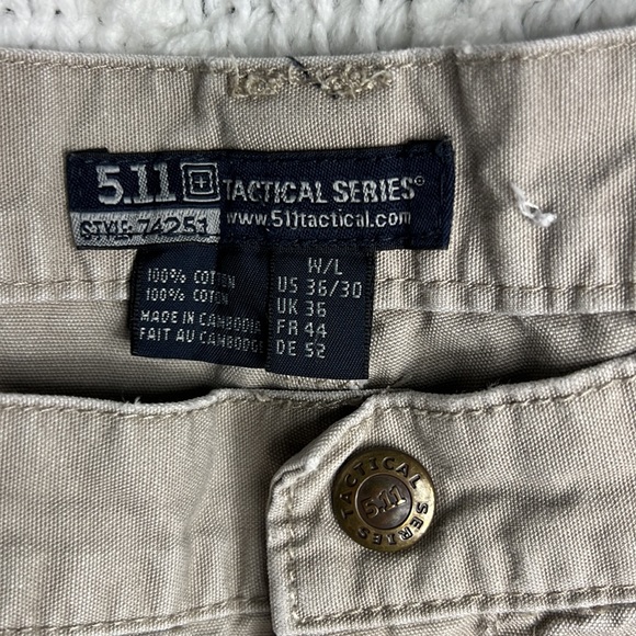 5.11 Tactical khaki cargo pants 36/30 - Picture 8 of 8